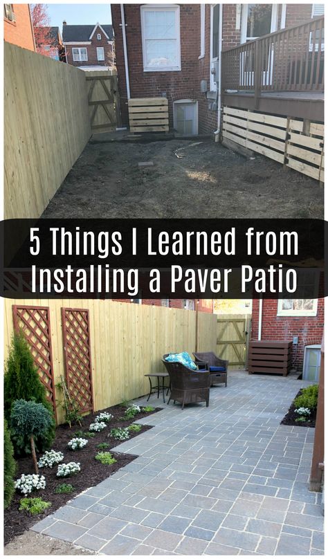 Diy Patio Ideas, Diy Patio Pavers, Paver Designs, Diy Backyard Patio, Patio Pavers Design, Things I Learned, Patio Makeover, Pergola Designs, Paver Patio