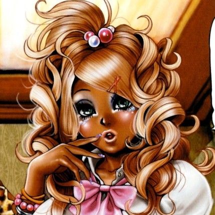 Gyaru Pfp, Hair, Pink, Black