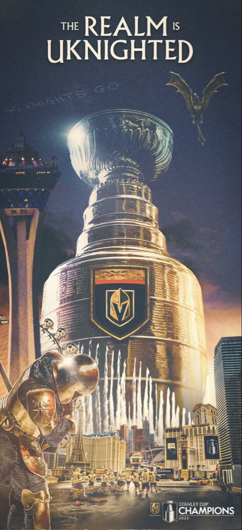 Knights Wallpaper, Las Vegas Knights, Tattoed Guys, Vegas Golden Knights Logo, Golden Knights Logo, Golden Knights Hockey, Dragon Character, Hockey Boards, American Werewolf In London