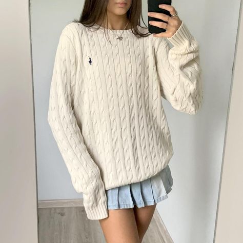 I might be biased but you should probably buy this on Depop 👍 https://depop.app.link/ocnIKARuWyb Korean Fashion Shorts, Ralph Laurent, Ralph Lauren Jumper, Jumper Outfit, Academia Fashion, Ralph Lauren Vintage, Casual Day Outfits, Oversized Jumper, Causual Outfits