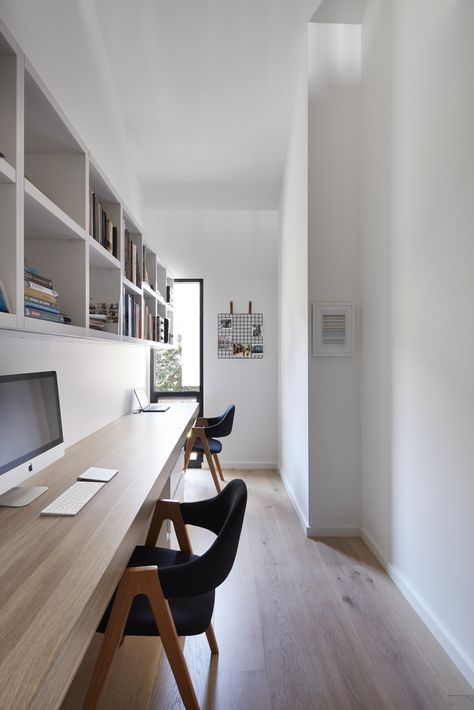 Modern Home Offices, Minimalist Home Office, Small Home Offices, Study Nook, Hill House, Modern Home Office, Long Table, Home Office Setup, Home Office Space