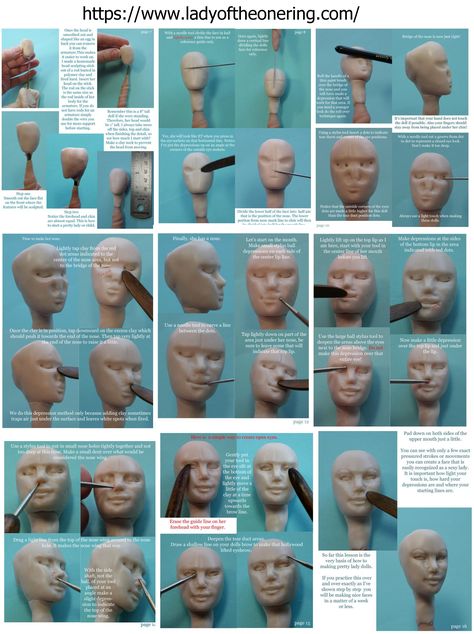 Sculpting Tutorials For Beginners, Easy Sculpting Ideas, Sculpting For Beginners, Sculpting Mediums, Sculpture Tutorial, Clay Arts, Sculpting Tutorials, Miniature Ideas, Diy Dolls