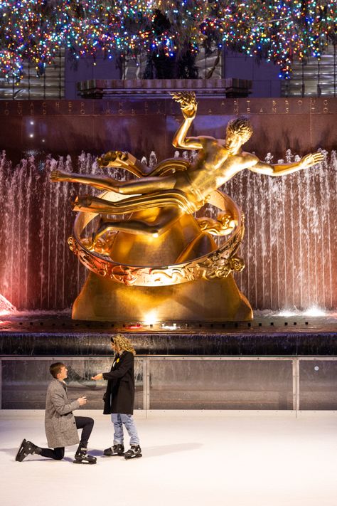 Christmas Rockefeller Center, City Proposal, Christmas Proposal, Rockefeller Center, York City, New York City, New York, Christmas