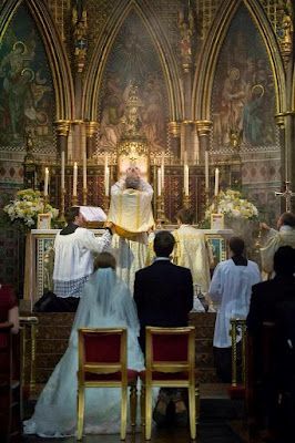 Latin Mass Wedding, Be Fruitful And Multiply, Latin Wedding, Catholic Wedding Traditions, Traditional Catholicism, Orthodox Wedding, Latin Mass, Catholic Images, Sacred Architecture