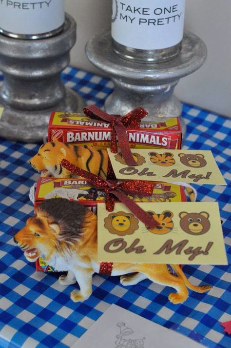 Lions Tigers And Bears Oh My Party, Tiger Party Favors, Lion Party Favors, Wizard Of Oz Party Favors, Teacher Lunch, Lion Birthday Party, Wizard Of Oz Party, Tiger Party, Three Birthday