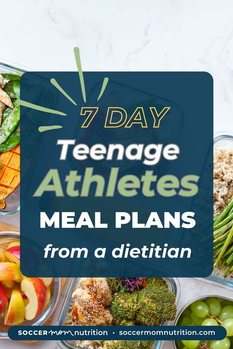 Teenage athletes live busy lives, often balancing school, training and social activities. Having ideas for a meal plan for a teenage athlete can help you maintain a consistent and nutritious diet.This is crucial for your energy levels, growth and overall well-being. Athletic Lunch Ideas, Diet Plan For Athletes, Football Diet Plan, Post Practice Meal, Athletic Diet Plan, Diet To Gain Weight For Teens, High School Football Meal Plan, Healthy Meal Prep For Athletes, Gymnast Meal Plan