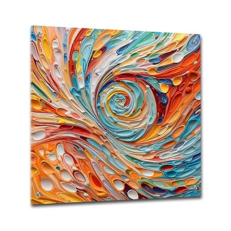 Designart "Spiral Symphony I" Abstract Spirals Gloss Wall Decor Blue - Modern Acrylic Wall Art Decor - Bed Bath & Beyond - 41159612 Acrylic Wall Decor, Reflecting Light, Acrylic Panels, White Home Decor, Acrylic Wall Art, Abstract Acrylic, Canvas Home, Vibrant Colours, Online Art Gallery