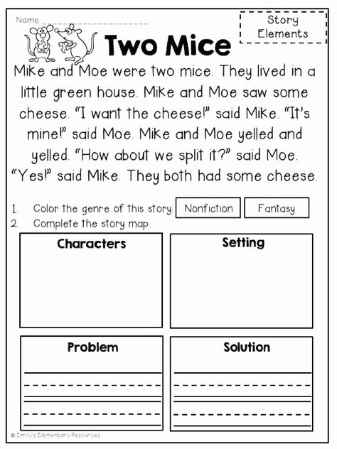 Problem and solution Worksheet Unique Free Reading Prehension Passages Story Elements by Reading Worksheets For Kindergarten, Story Elements Worksheet, Ingles Kids, Reading Printables, Close Reading Activities, Close Reading Passages, Worksheets For Kindergarten, Comprehension Skills, Practice Reading