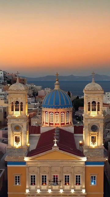 Greece whispers 🇬🇷💙🧿 on Instagram: "Church of Agios Nikolaos This is a glorious Greek Orthodox church particularly beautiful inside and definitely worth a visit, no matter what your religious beliefs happen to be. Built by donations from shipowners it is an impressive church with four large pillars and many steps leading up to the entrance. It is known locally as “Agios Nikolaos (St. Nicholas) of the rich” to distinguish it from the “poor” Church of Agios Nikolaos just up the hill in Ano Syros. Agios Nikolaos, patron saint of Ermoupolis stands out for its lavish interiors and impressive architectural structure. Construction began in 1848 based on architectural plans by the Greek architect G. Metaxas. They were personally approved by King Otto, the Bavarian King who ruled Greece from th Greek Churches, Architectural Structure, Greek Orthodox Church, Orthodox Church, St Nicholas, Greek Orthodox, Patron Saints, Architecture Plan, The Hill