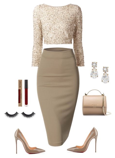 "Nude" by owl00 ❤ liked on Polyvore featuring Doublju, Alice + Olivia, Kate Spade, M&S, Givenchy, women's clothing, women, female, woman and misses Outfits Classy, Skirt And Top, Looks Chic, Work Attire, Work Outfits, Work Fashion, Alice Olivia, Polyvore Fashion, Look Fashion