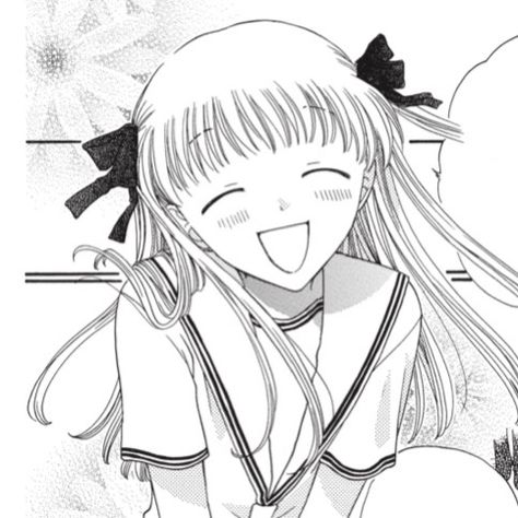 Tohru Honda Hair, Tohru Honda Official Art, Tohru Honda Icon Manga, Tohru Honda Black And White, Tohru Honda Manga, Manga Prints, Tohru Honda, Basket Anime, Fruits Basket Anime