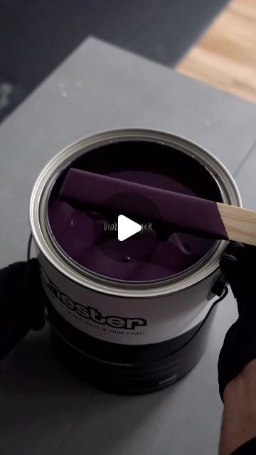 tonester on Instagram: "Violet-Black for your bedroom? Color name: HIGH AT THE GALA. (unreleased)" Purple Grey Paint Color Bedroom, Black Purple Bedroom Ideas, Black And Purple Bedroom Ideas, Purple Grey Paint Color, Black And Purple Bedroom, Grey Purple Paint, Dark Purple Bedroom, Bedroom Paint Colors Grey, Purple Accent Wall