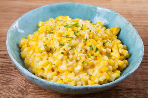 Corn, cream cheese, and butter are all you need to make this delicious creamy corn side dish in your slow cooker. Stove Top Ideas, Spicy Corn Casserole, Golo Diet Plan, Chef Alina, Honey Butter Skillet Corn, Homemade Cream Corn, Golo Diet Recipes, Cilantro Corn, Cream Cheese Corn