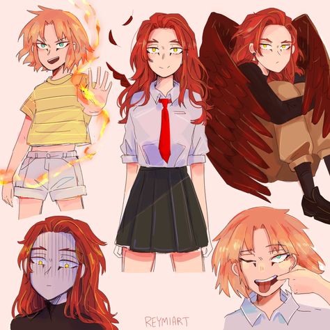 Female Hawks Bnha, Hawks Daughter, Hawks Dabi, Dabi X Hawks, My Hero Academia Costume, Pelo Anime, Bakugou Manga, Halo 3, Naruto Oc Characters