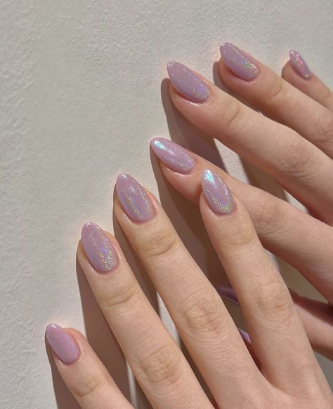 Bow Nail Designs, Light Purple Nails, Christmas Manicure, Purple Nails, Almond Nails, Short Nails, Stylish Nails, Spring Nails, Light Purple