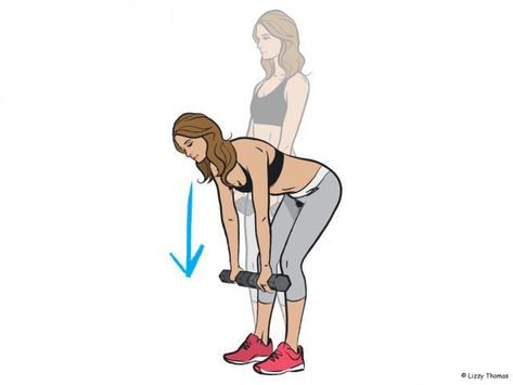 How To Do: A Dumbbell Romanian Deadlift - Women's Health UK Straight Leg Deadlift, Deadlift Form, Romanian Deadlift, Powerlifting Training, Millie Mackintosh, Ab Workout Men, Leg Training, Killer Abs, Bodybuilding Training