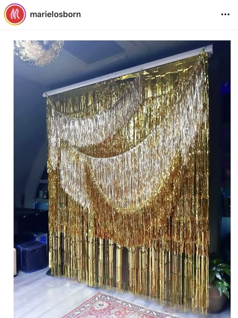 Studio 54 Party, Party Rooms, Disco Party Decorations, Book Of Love, Fringe Backdrops, Modern Wedding Inspiration, Golden Birthday, Nye Party, New Years Eve Decorations