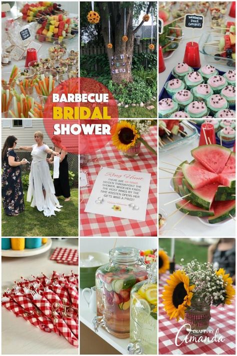 Ever searched for barbecue bridal shower ideas? Then you know how fun everything looks! Here are the ideas I used for my barbecue-themed bridal shower. #barbecuebridalshower #bridalshowerideas #bridalshower #idobbq #idobbqideas #summerbridalshower Barbecue Rehearsal Dinner Ideas, I Do Bbq Photo Backdrop, Bar B Que Party Ideas, I Do Bbq Decorations Backyards, I Do Bbq Decorations, Bridal Shower Bbq, Bbq Theme Party, Hoedown Party, Couples Shower Themes