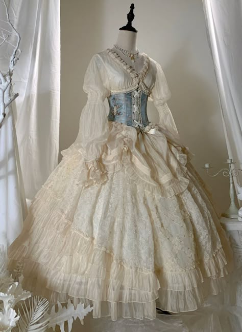 Old Fashion Dresses, Fairytale Dress, Fantasy Dress, Historical Dresses, Fancy Outfits, Lolita Dress, Belle Epoque, Lolita Fashion, Fancy Dresses