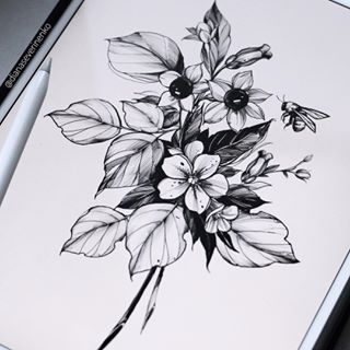 Happy October everyone! 🌙 I am very excited for this upcoming month! Who else is joining in on #inktober this year?  For all my drawings I’ll using the Procreate app on iPad.  Day 1 is “Poisonous” I was inspired of two magic plants-  Belladonna and Black Henbane, despite the fact that these plants are widely used in medicine, they are classified as very toxic/poisonous plants🍂 @inktober #inktober2018 Diana Severinenko, Belladonna Flower, Plant Tattoo, Leg Sleeve Tattoo, Floral Tattoo Design, Botanical Tattoo, Happy October, Tattoo Portfolio, Side Tattoos