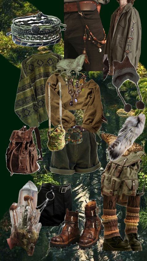 Goblincore clothes Goblin Core Outfit, Goblincore Aesthetic Outfits, Goblincore Outfits, Punk Style Outfits, Goblincore Aesthetic, Alt Clothes, Goblin Core, Earthy Outfits, Cool Fits