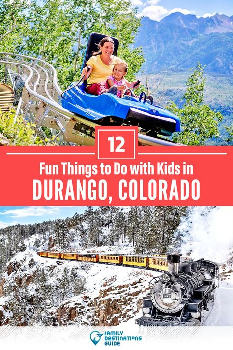 Durango Colorado Summer, Colorado With Kids, Usa Vacation Destinations, Winter Family Activities, Things To Do In Colorado, Southwest Travel, Usa Summer, Road Trip To Colorado, Colorado Summer