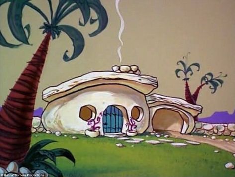 Flintstones House, Flintstone House, House Images, Clear Plastic Sheets, House Cartoon, Fred Flintstone, Team Fundraiser, Cartoon House, The Flintstones