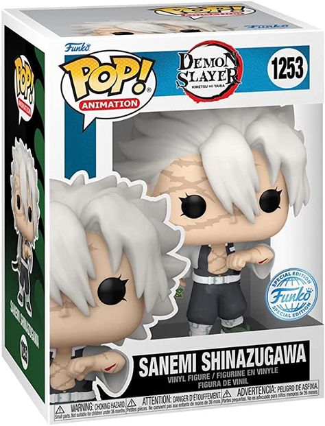 Funko Pop! #1253 Demon Slayer Sanemi Shinazugawa (Special Edition) Anime Pop Figures, Demon Slayer Sanemi Shinazugawa, Demon Slayer Funko Pop, Demon Slayer Sanemi, Demon Slayer Figures, Demon Slayer Merch, Funko Pop List, Игрушки Funko Pop, Funko Pop Dolls