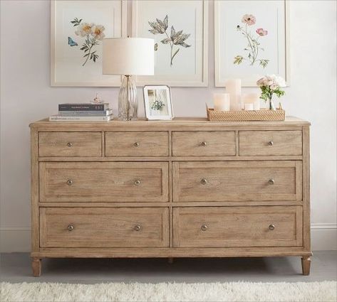 Exclusive Savings | Pottery Barn | Pottery Barn Extra Wide Dresser, 8 Drawer Dresser, Wide Dresser, Tall Dresser, Whitewash Wood, Dresser Decor, Bedroom Dressers, Bedroom Collection, Dresser Drawers