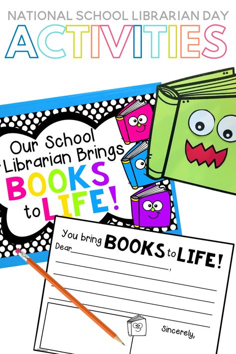 Did you know National School Librarian Day is celebrated on April 4? School librarians play such an important role in our school community! Let’s show school librarians how much they are loved and appreciated for National School Librarian Day! Here are a few ideas for celebrating your school librarians for National School Librarian Day or Librarian Appreciation Day. Preschool Journal Prompts, Librarian Appreciation, National School Counseling Week, School Counseling Week, Elementary Librarian, Preschool Journals, Pocket Chart Activities, Early Reading Skills, School Librarian