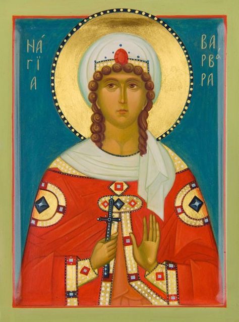 St. Barbara Saint Barbara Icon, Buy Icon, Saint Barbara, Paint Icon, Byzantine Art, Byzantine Icons, Painting Studio, Orthodox Icons, St Petersburg