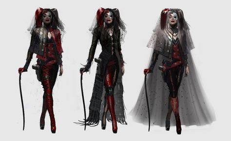 ArtStation - Lady Bad Luck, Goran Bukvic Harley Quinn Concept Art, Beware The Batman, Damian Wayne Batman, Arkham Games, Batman Games, Harley Quinn Makeup, Harley Quinn Drawing, Comic Villains, Fiction Idea