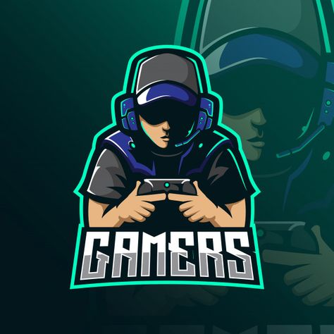 Gamers mascot logo design with modern il... | Premium Vector #Freepik #vector #logo Free Fire Logo Hd Gaming, Hd Gaming Logo, Logo Gamer Design Free Fire, Total Gaming Logo, Logo Gamer Esport, Gamer Logo, Mobile Logo, Mascot Logo Design, Man Vector