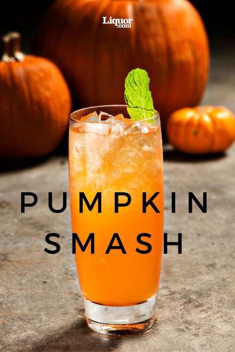 29 Thanksgiving Cocktail Recipes: Fall Beverages | Chief Health Thanksgiving Cocktail Recipes, Pumpkin Smash, Pumpkin Drinks, Traditional Thanksgiving, Thanksgiving Drinks, Thanksgiving Cocktails, Seasonal Cocktail, Tequila Drinks, Liquor Drinks