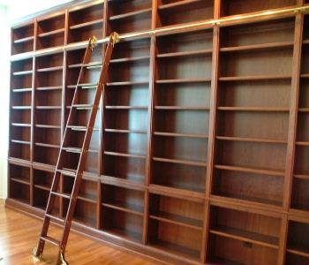 Hallway Shelving, Cozy Home Library, Library Rooms, Custom Dining Room, Custom Bookshelves, Home Library Rooms, Library Study, Library Shelves, Library Wall