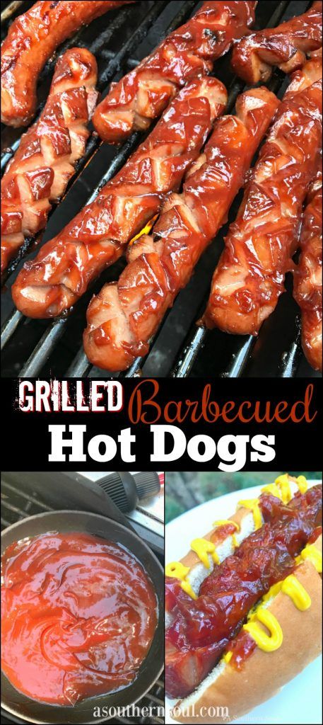 Grill Hot Dogs, Homemade Barbeque Sauce, A Southern Soul, Grilling Hot Dogs, Hot Dogs Recipes, Barbeque Recipes, Grilled Meat Recipes, Beef Hot Dogs, Barbeque Sauce