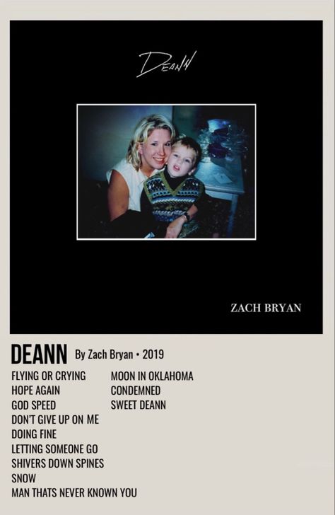 minimal polaroid album poster for deann by zach bryan Zach Bryan Concert Poster, Zach Bryan Music Poster, Zack Bryan Album Covers, Zach Bryan Polaroid Poster, Country Music Album Covers Aesthetic, Zach Bryan Album Cover Poster, Zack Bryan Poster, Zach Bryan Aesthetic Poster, Zach Bryan Album Cover Wallpaper