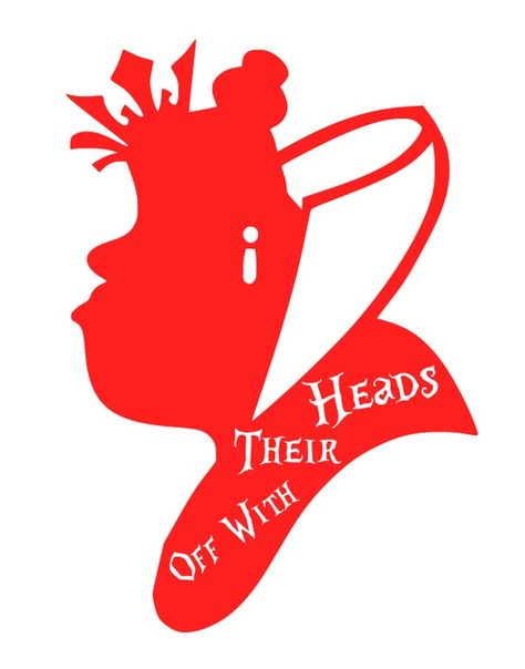 Queen Of Hearts Silhouette, Villain Disney, Queen Of Hearts Tattoo, Printable Stencils, Queen Of Hearts Alice, Off With Their Heads, Disney Silhouette, Disney Silhouettes, Mad Hatter Party