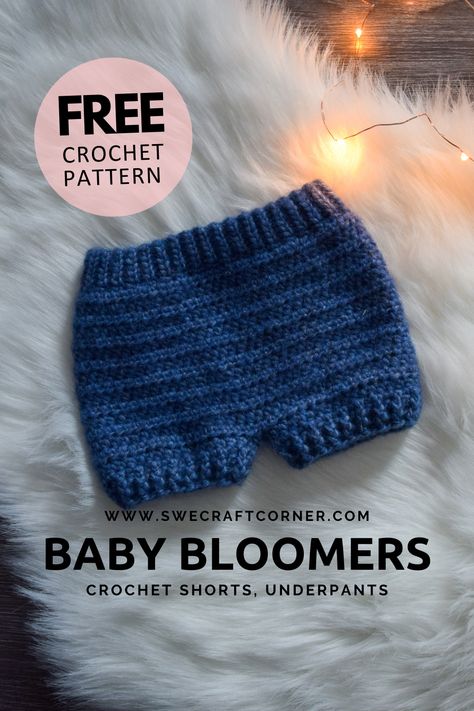 Infant Crochet, Crochet Newborn Clothes Free Pattern, Crochet Baby Boy Clothes Patterns Free, New Born Crochet Clothes, Crochet Baby Shorts Free Pattern, Crochet Baby Doll Clothes, Crochet Ideas For Babies, Baby Crochet Gifts, Crochet Baby Items Free Patterns