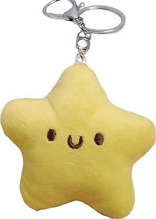 Lefe Liee cute plush Star keychain, kawaii car key chain Backpack Accessories bag aesthetic charm for handbags, Squeaky Toy Doll Stress Sound(2 Pcs) at Amazon Men’s Clothing store School Belongings, Wishlist Ideas Aesthetic, Cute Accessories Kawaii, Cute Pins For Backpacks, Keychains Plush, Small Stuffed Toys, Plushie Keychain, Eyestrain Art, Kawaii Car