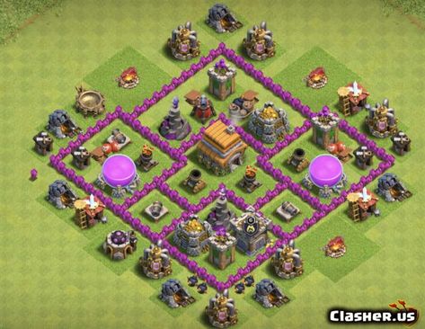 Town Hall 6, Clas Of Clan, Clan Castle, Trophy Base, Healing Spells, Amazing Buildings, Clash Of Clans, Town Hall, Fun To Be One