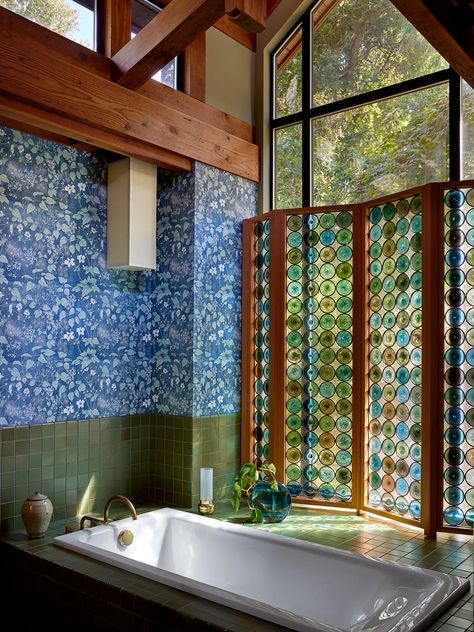 Inside a Vibrant Abode Where California Cool Meets the Scandinavian Summer Home Glass Tile Fireplace, Scandinavian Summer House, Heath Ceramics Tile, Scandinavian Summer, Surf Shack, Kitchen Bathroom Remodel, Design Remodel, California Cool, Light Architecture