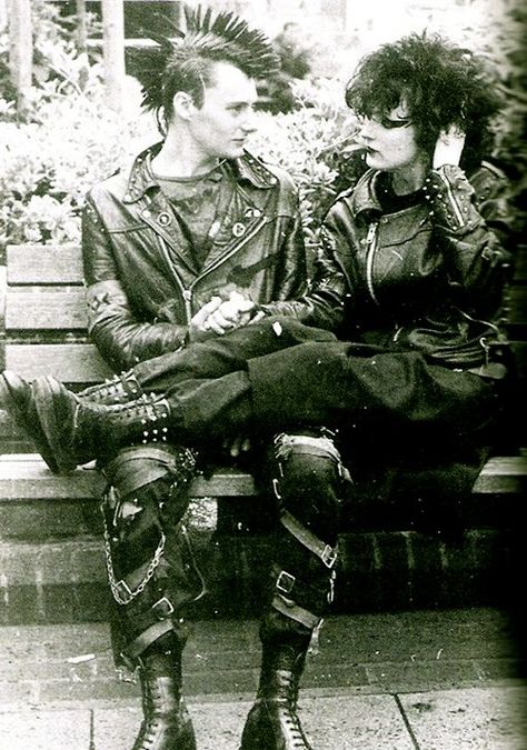 Punk couple Black And White, Tumblr, White, Black, Art