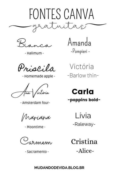 Canva Pro: 8 vantagens para criadores de conteúdo Fancy Fonts Alphabet, Font Canva Lettering, Fonts Branding, Best Canva Fonts, Best Free Script Fonts, Font Love, 10 Tattoo, Fonts Handwriting Alphabet, Canva Font