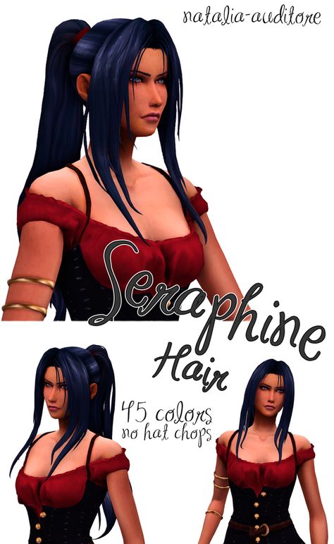 Seraphine hair | Natalia-Auditore on Patreon Long Ponytail Sims 4 Cc, Sims 4 Cc High Ponytail Maxis Match, Sims 4 Messy Ponytail, Sims Ponytail, Sims 4 High Ponytail, Sims 4 Ponytail Cc, Sims 4 Ponytail, Sims 4 Cc Ponytail, Messy High Ponytails