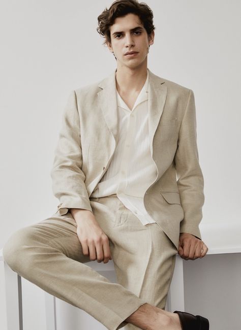 Linen Suit For Men, Linen Suit Men, Men Editorial, Mens Winter Fashion Outfits, H&m Men, Suit For Men, Linen Men, Campaign Fashion, Mens Editorial