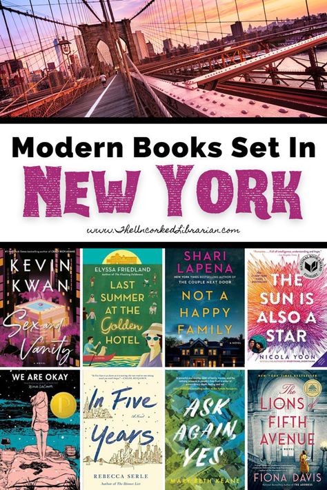 Uncover the best books set in New York City for adults and teens to take you there. Find New York novels in historical fiction, contemporary fiction, mysteries, and thrillers. Book Club Recommendations, The Couple Next Door, Teen Novels, Golden Family, Contemporary Books, Modern Books, Novels To Read, The Best Books, Contemporary Fiction