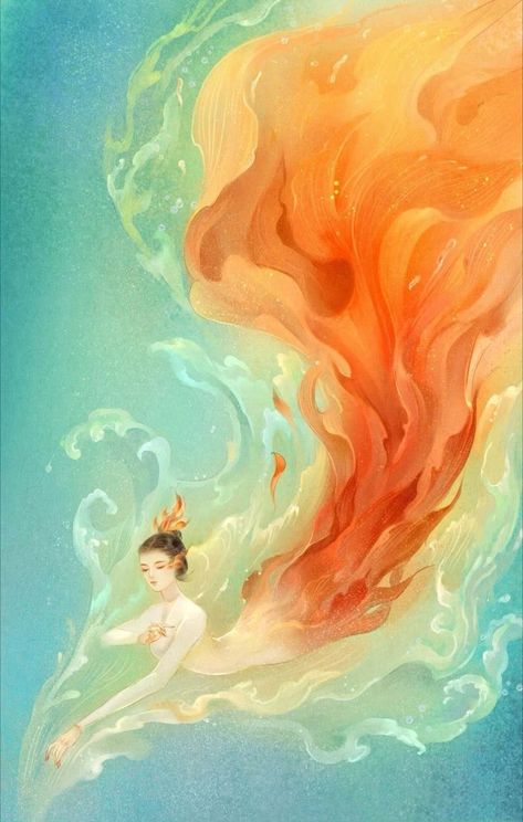 Li Bai, Dragon Gate, Koi Dragon, Symbol Of Luck, Ancient Chinese Art, Ancient Chinese, Woman Painting, Koi Fish, Creature Art