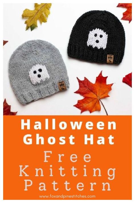 Halloween Ghost Hat Free Knitting Pattern Halloween Knits Free, Halloween Hat Knitting Patterns, Halloween Knits, Halloween Knitting Patterns, Hat Free Knitting Pattern, Halloween Knitting, Ghost Hat, Designer Knitting Patterns, Knitted Projects