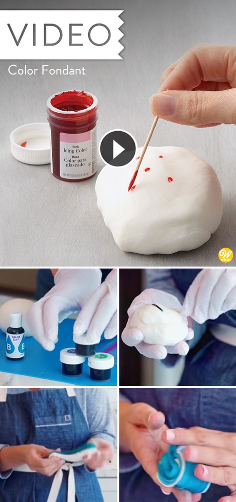 How To Color Fondant Tutorials, How To Paint Fondant, Pourable Fondant, How To Color Fondant, Traditional Christmas Dessert Recipes, Poured Fondant, Fondant Techniques, Bake A Cake, Fondant Recipe